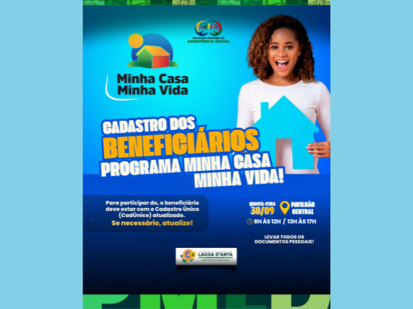 CADASTRO DOS BENEFICIÁRIOS DO PROGRAMA MINHA CASA, MINHA VIDA!