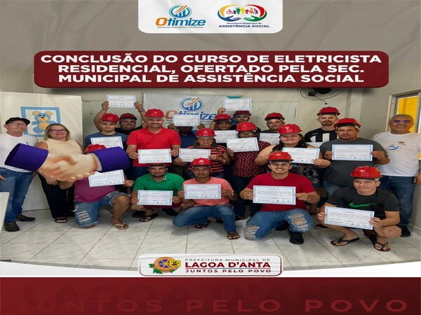 Conclusão do curso de eletricista residencial